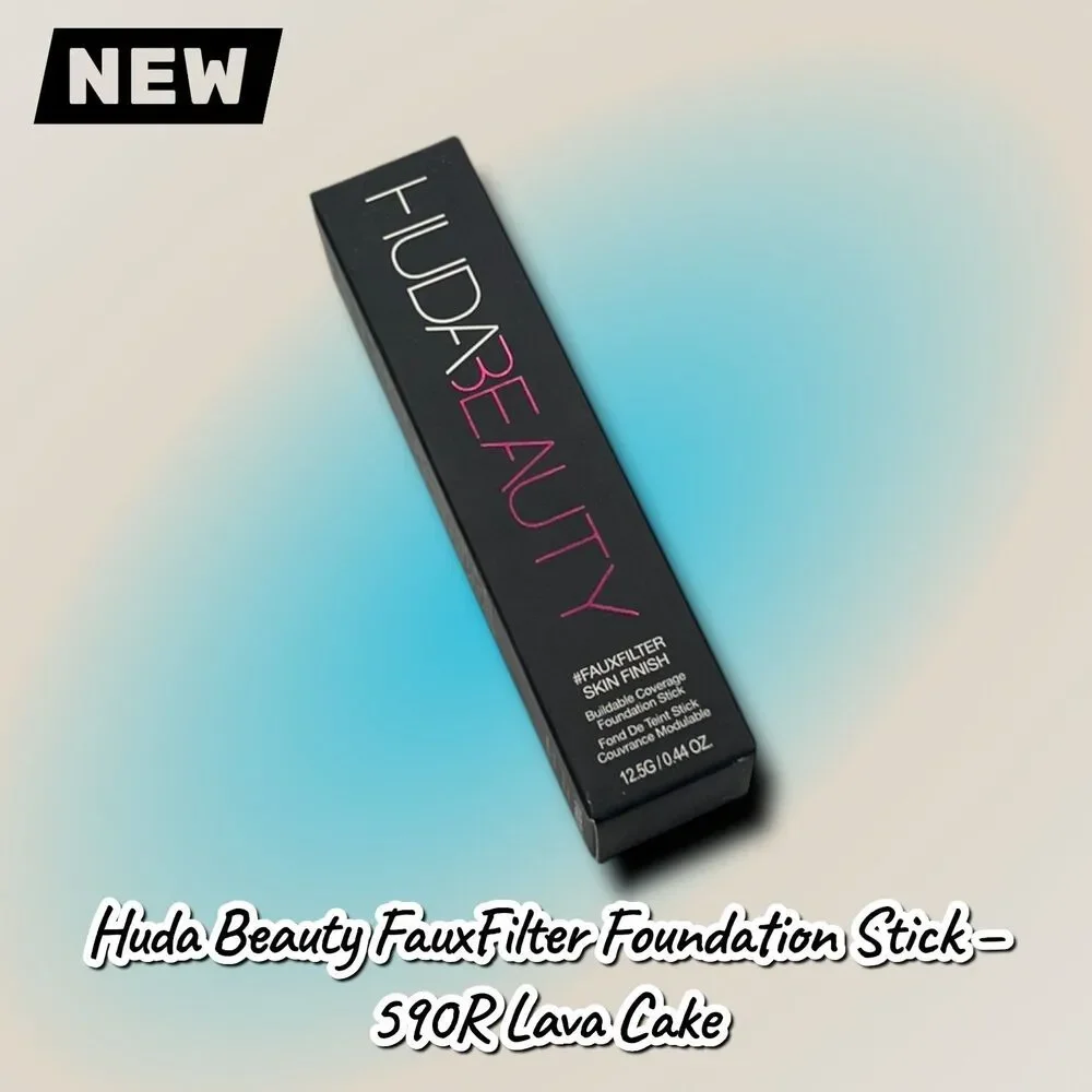 NEW – Huda Beauty FauxFilter Skin Finish Foundation Stick – 590R Lava Cake (0.44